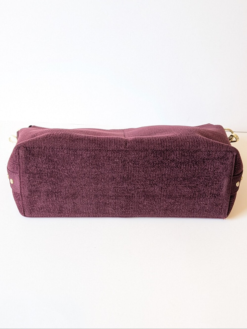 Rothy's ReVelvet Studded The Daily Crossbody in Syrah Burgundy - Picture 3 of 6